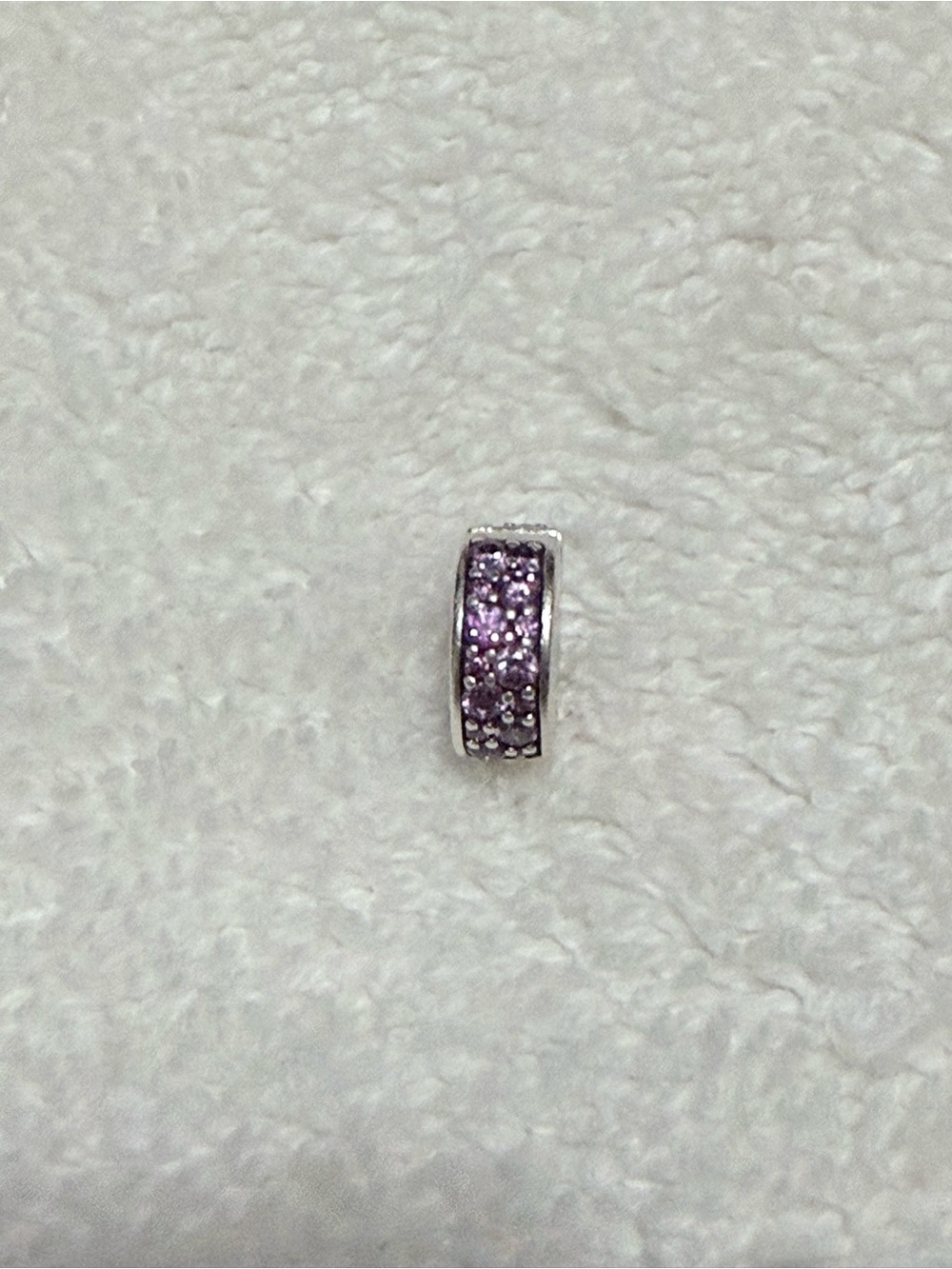 Pandora Purple Pavé Spacer Charm